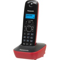 Радиотелефон PANASONIC KX-TG1611 RUF черный/красный