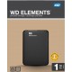 Внешний накопитель WD Elements Portable (WDBUZG0010BBK) 1TB